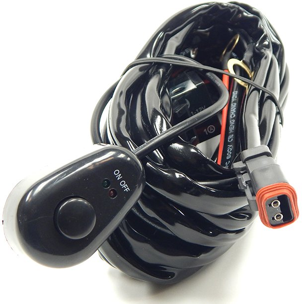 LED Light Bar Wiring Harness with Switch and DT Sealed Connector