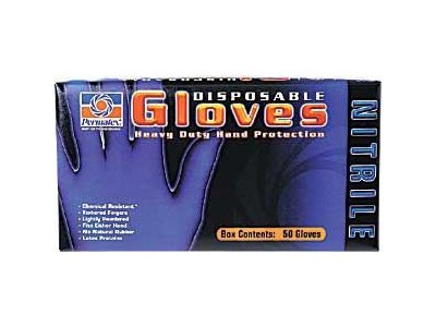 Nitrile Disposable Work Gloves, Box of 50