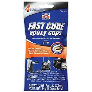Fast Cure Epoxy Cups 4-4g Mixer Cups Foil Packed
