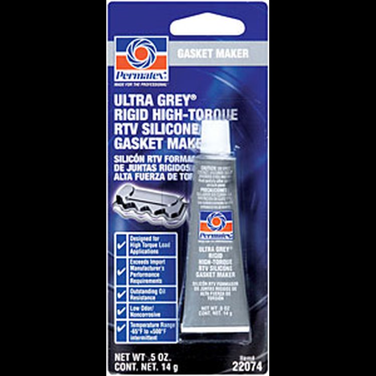 Ultra Grey Rigid High Torque RTV Gasket Maker .5oz Tube