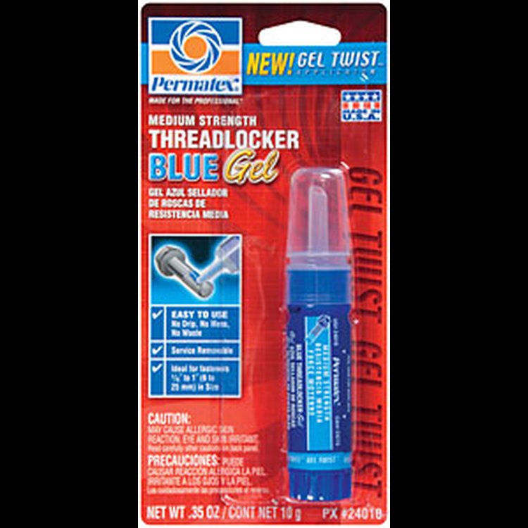 Blue Medium Strength Threadlocker Gel 10g Twist Applicator