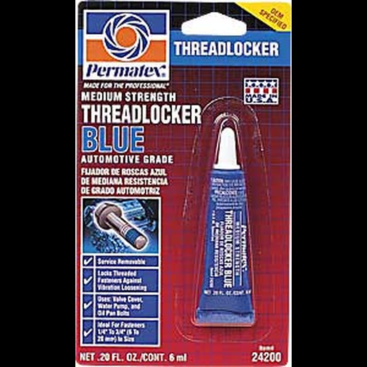 Blue Medium Strength Threadlocker 6ml Tube