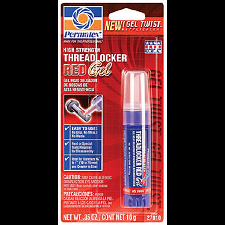 Red High Strength Threadlocker Gel 10g Twist Applicator