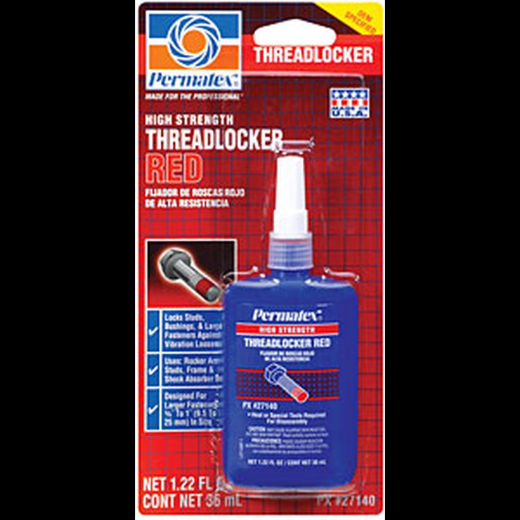 Red High Strength Threadlocker 36ml Bottle