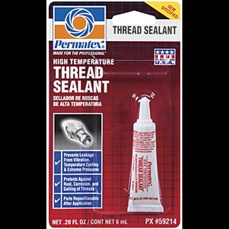 High Temp Thread Sealant, 6ml Tube