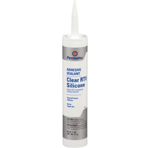 Clear RTV Silicone Adhesive Sealant 11oz Cartridge