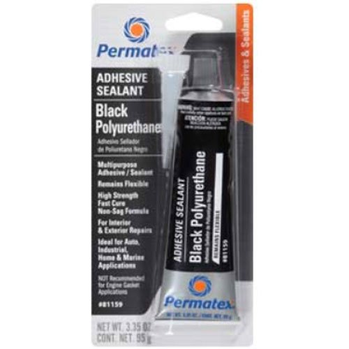 Black Polyurethane Adhesive Sealant 3.35 oz. Tube