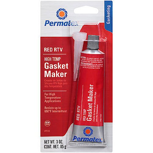 High-Temp Red RTV Silicone Gasket Maker 3oz Tube
