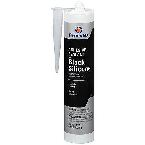 Black Silicone Adhesive Sealant 12.9 oz Cartridge