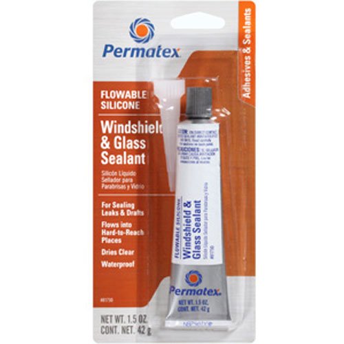 Flowable Silicone Windshield & Glass Sealer 1.5fl oz Tube