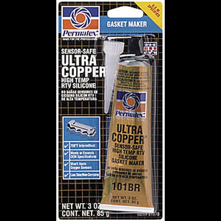 Ultra Copper RTV Silicone Gasket Maker 3oz Tube