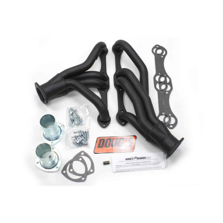 Black Hi-Temp Coated Headers 1967-1994 Small Block Chevy 265-400 1-5/8" Tube Diameter