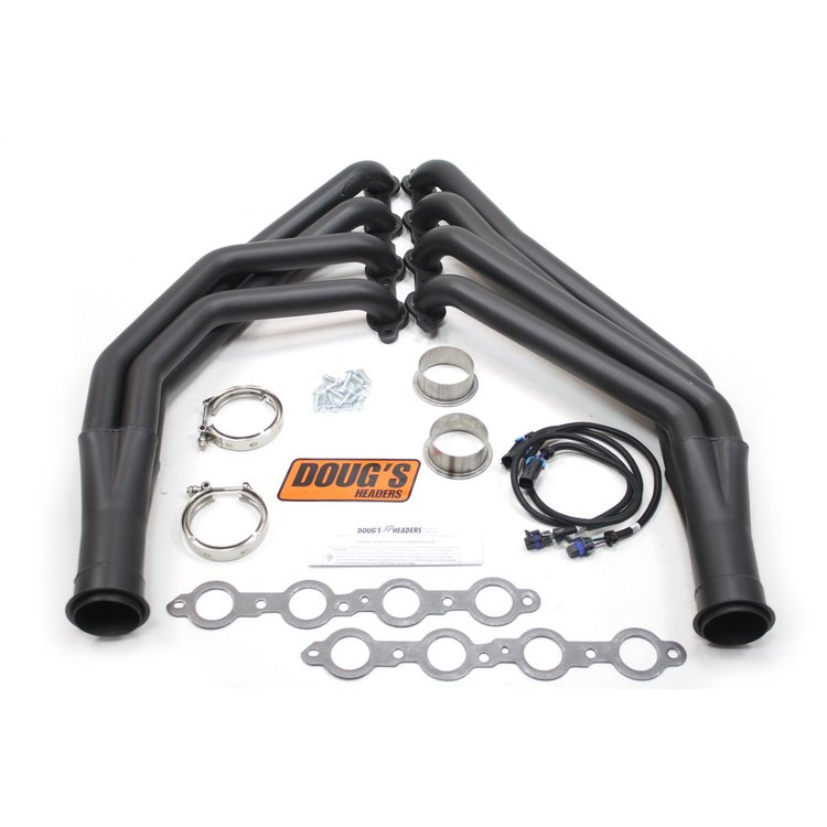Doug"s Headers D314-B 1 7/8" 4-Tube Full Length Header Chevrolet C10 Truck LS1/LS6 Swap 1973-1987 Hi-Temp Black Coating