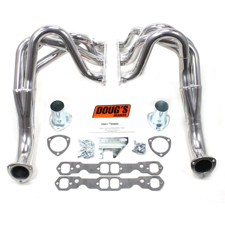 Metallic Ceramic Coated Headers 1962-1967 Small Block Chevy 265-400 1-3/4" Tube Diameter