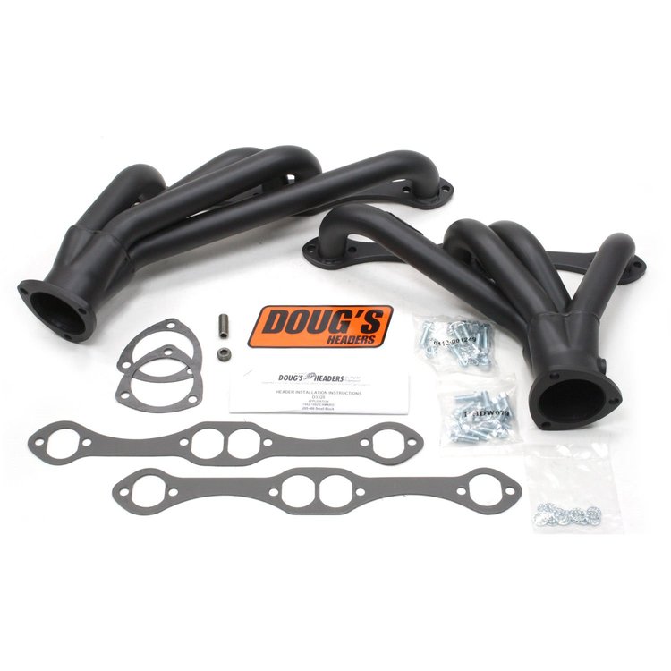 Black Hi-Temp Coated Headers 1982-1992 Small Block Chevy 265-400 1-5/8" Tube Diameter