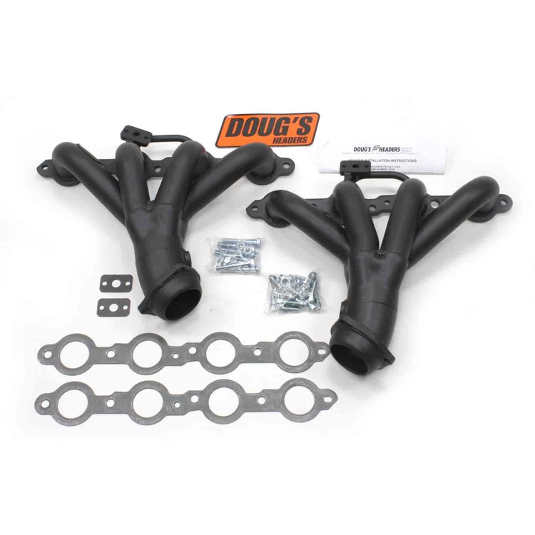 Black Hi-Temp Coated Headers 2001-2004 Corvette LS1/LS6 1-3/4" Tube Diameter