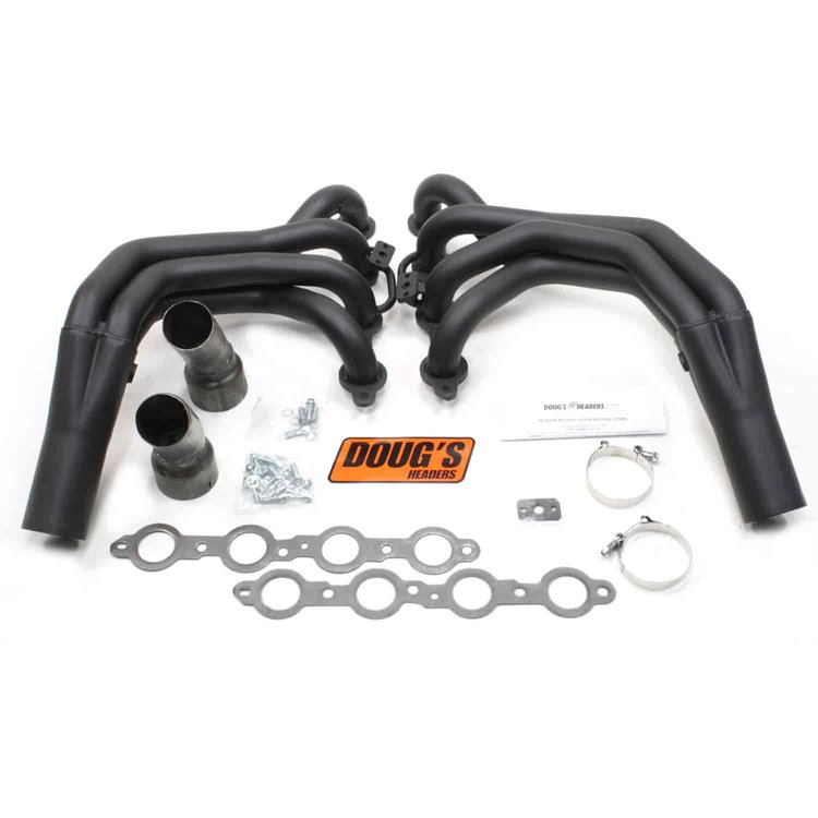Black Hi-Temp Coated Headers 2001-2004 GM LS1/LS6 1-3/4" Tube Diameter