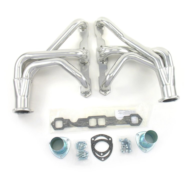 Long Tube Header for 1963-1982 Chevy Corvette Small Block Chevy [Silver Ceramic Coated]
