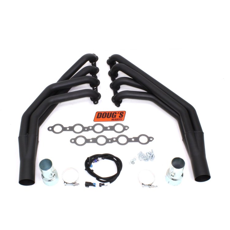 Black Hi-Temp Coated Headers 1967-1974 Chevy LS1/LS6 1-7/8" Tube Diameter