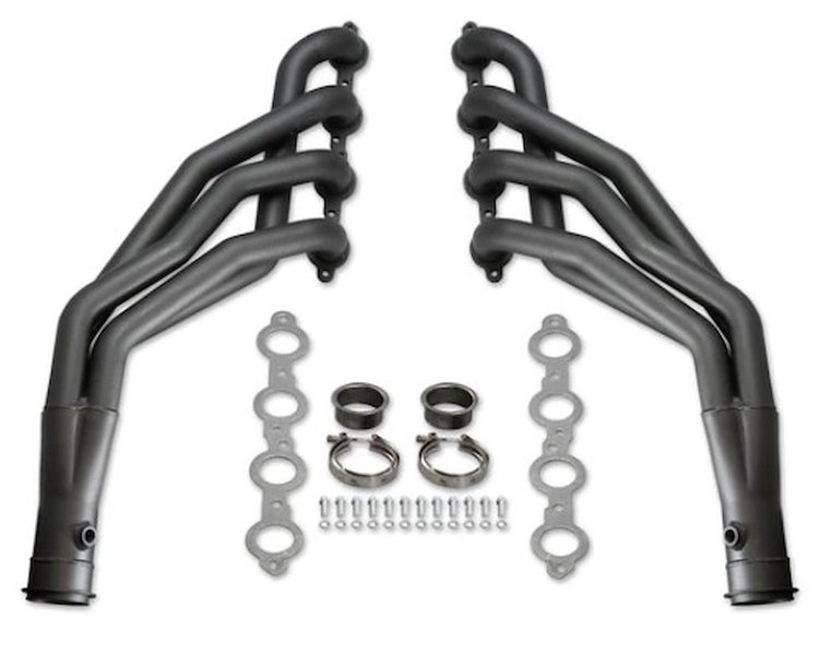 LS Engine Swap Long Tube Headers for 1963-1972 Chevy C10, GMC C-15 Pickup Trucks 2WD [Black]