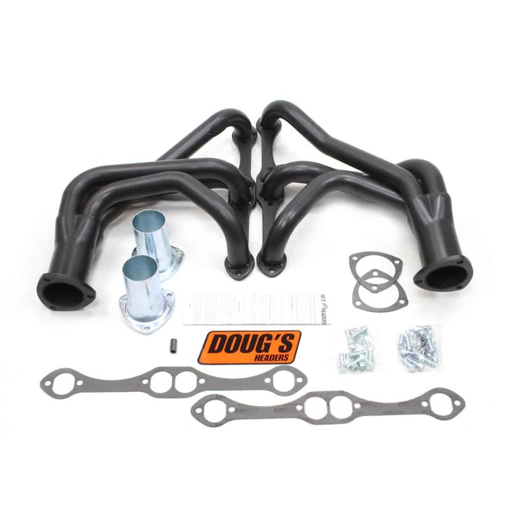 Black Hi-Temp Coated Headers 1963-1974 Small Block Chevy 265-400 1-5/8" Tube Diameter
