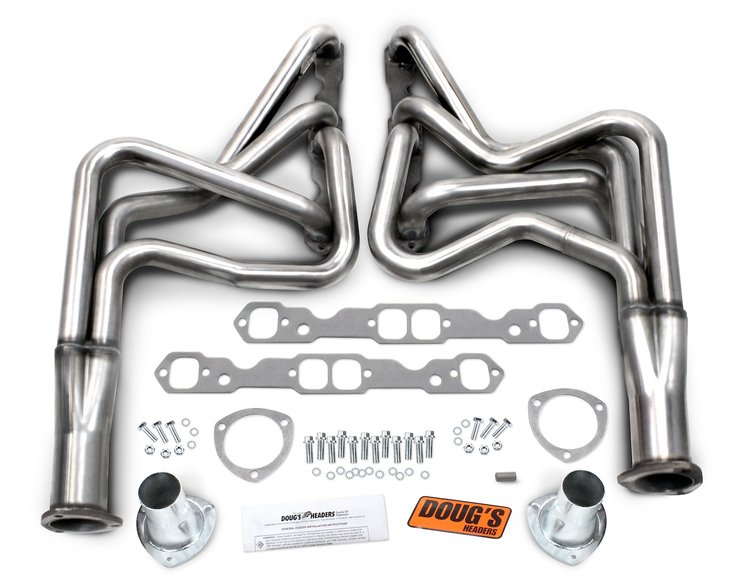 D369-SS Stainless Steel Long-Tube Headers, 1964-1975 Small Block Chevy 265-400, 1-3/4 in. Tube Diameter