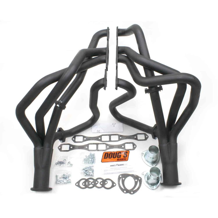 Black Hi-Temp Coated Headers 1962-1965 Dodge/Plymouth 426 WDG, 440 2" Tube Diameter