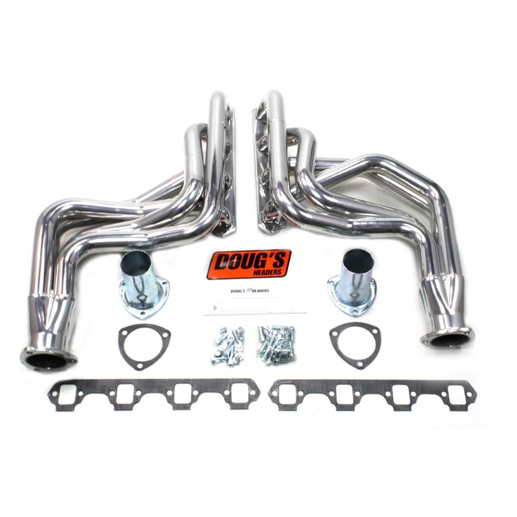 Long Tube Header for 1948-1977 Ford & Mercury Small Block Ford [Silver Ceramic Coated]