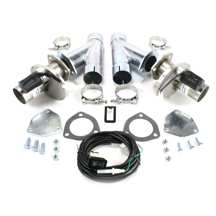 Electric Exhaust Cutout Kit 2.25" Tube Diameter