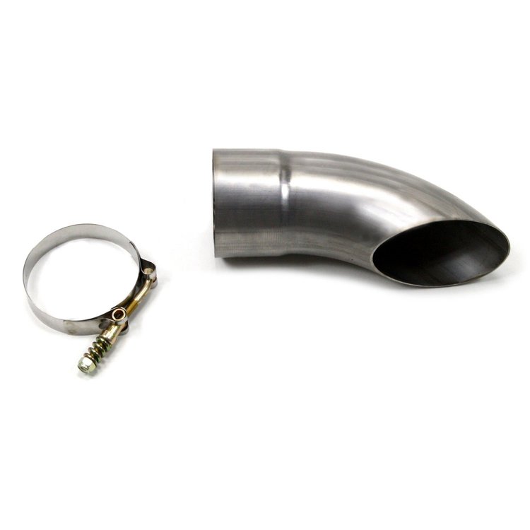 Electric Exhaust Cutout with 3.0 in. Stainless Steel Turn-Down Outlet