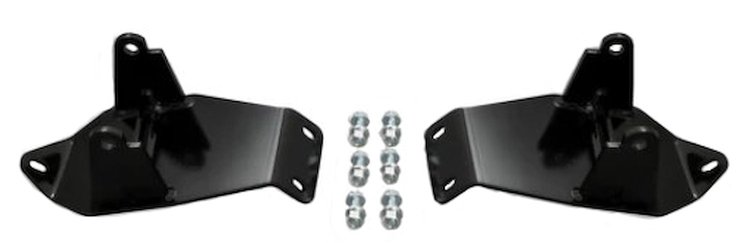 LS Engine Swap Motor Mount Brackets for 1967-1972 GM C10 2WD Trucks 4.8L-6.2L [Black]