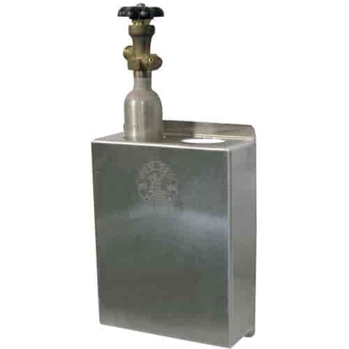 2-Bay CO2 Bottle Rack 8" W x 10" H x 3.5" D