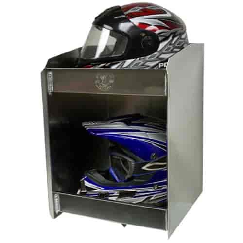 Vertical 2 Bay Helmet Shelf