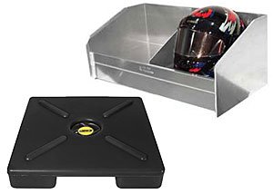 Double Bay Helmet/Uniform Shelf Dim: 28.25" x 15" x 12"
