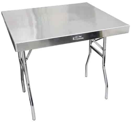 Square Aluminum Work Table 31" W x 31" H x 31" D