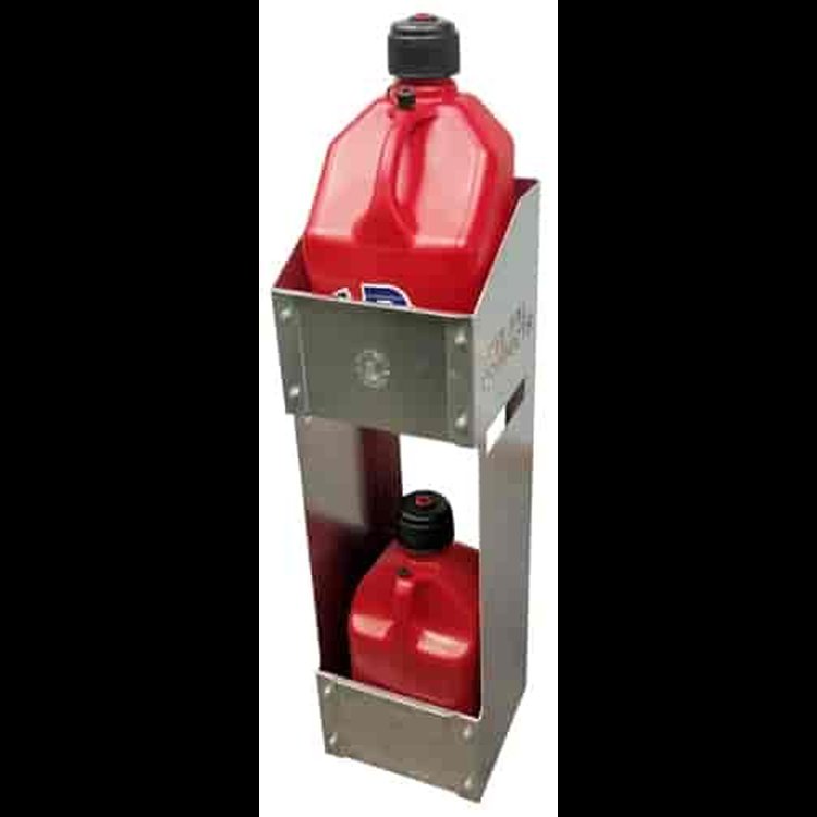 2-Bay Stacked Fuel Jug Storage Rack 12.250 in. W x 41 in. H x 11.375 in. D