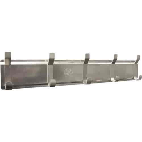 5-Hook Rack 36" L x 6" H x 2.75" D