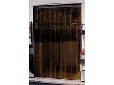 Amber Vinyl Strip Door 4" x 7"