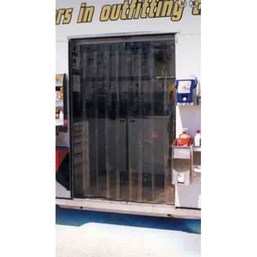 4X8 Dark Amer Tinted Vinyl Strip Door
