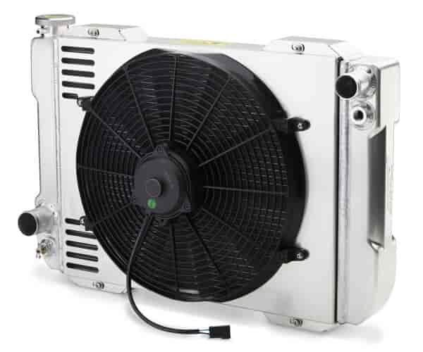 1-2-3 Series Radiator System, Universal Ford Fitment, for Manual Transmissions, 19 in. Core Width - Natural Finish