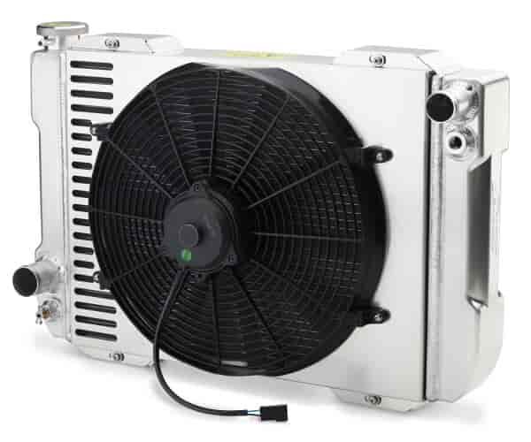 1-2-3 Series Radiator System, Universal Ford Fitment, for Manual Transmissions, 23 in. Core Width - Natural Finish