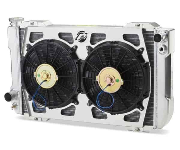 1-2-3 Series Radiator System, Universal Ford Fitment, for Manual Transmissions, 26 in. Core Width - Natural Finish