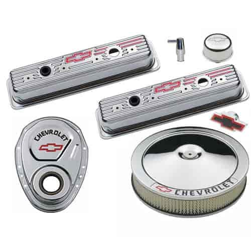 Chevy Centerbolt Chrome Dress-Up Kit 1987-Later Small Block Chevy