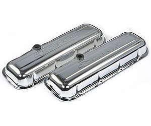 1965-Up Big Block Chevy Short Valve Cover in Chrome Finish
