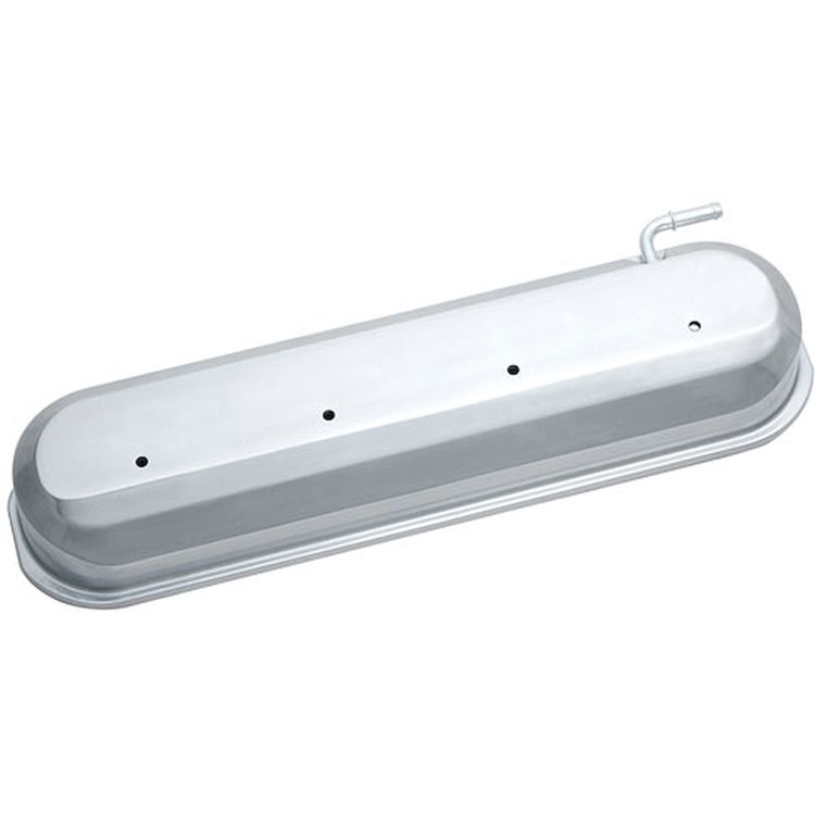 141-266 Die-Cast Slant-Edge Valve Covers for GM Gen III/IV LS Engines w/o Logo [Polished]