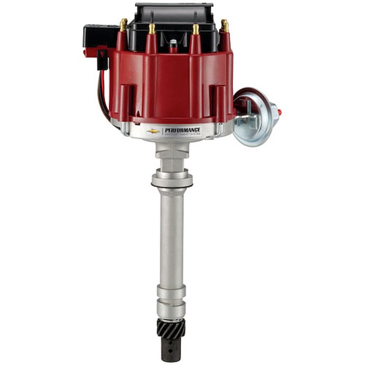 Chevrolet Licensed HEI Distributor with Coil for Small Block/Big Block Chevy with Red Cap