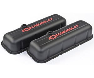 1965-Up Big Block Chevy Tall Valve Cover in Black Crinkle Finish