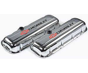 1965-Up Big Block Chevy Short Valve Cover in Chrome Finish