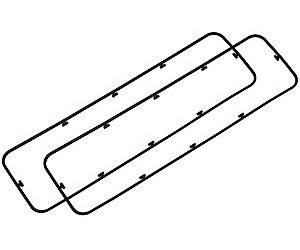 Replacement Gaskets for 2-Piece Small Block Chevy Valve Covers