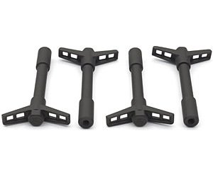 Ford Valve Cover Wing Nuts 1/4"-20 in Black Crinkle Finish